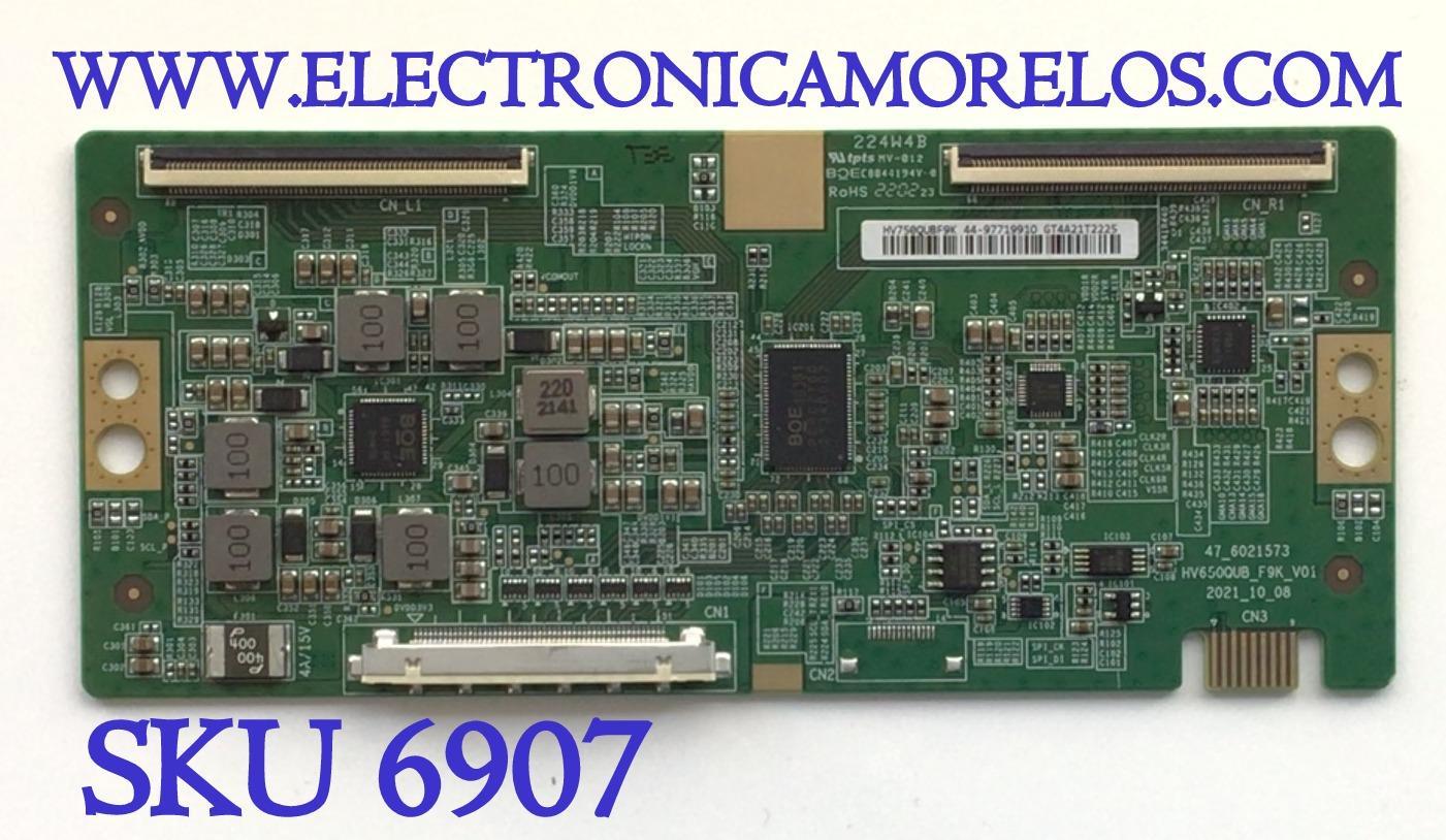T-CON PARA TV SONY BRAVIA / NUMERO DE PARTE 44-9771991O / 44-97719910 / 224W4B / 47_6021573 / HV750QUBF9K / PANEL YSCM075CCO11 / YSCM075CC011 / DISPLAY HV750QUB-F9K / MODELO KD-75X80K / KD75X80K